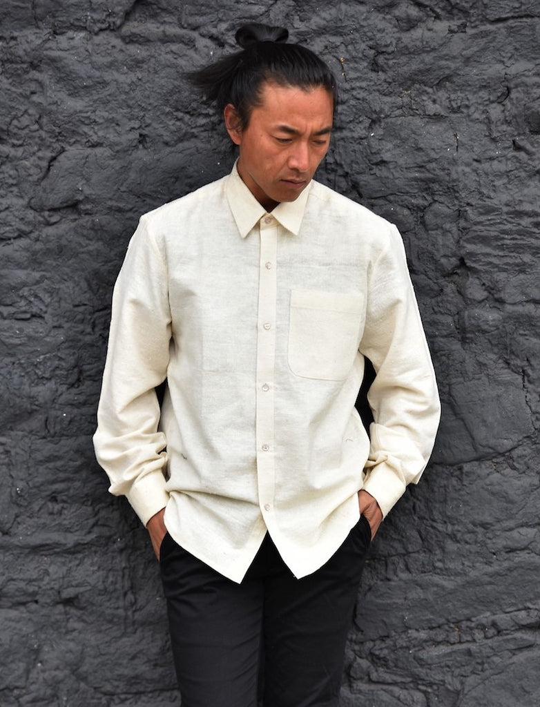 'BURAY' Raw Silk Shirt for Him - InspiredByBhutan