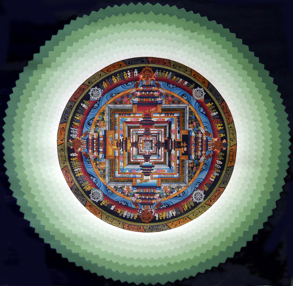 Kálacsakra mandala - eredeti festmény kiváló minőségű fotómásolata - InspiredByBhutan