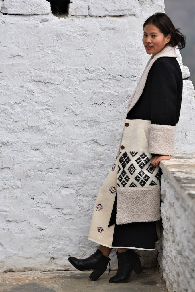 'MOLAY' Handwoven Overcoat for Her - InspiredByBhutan