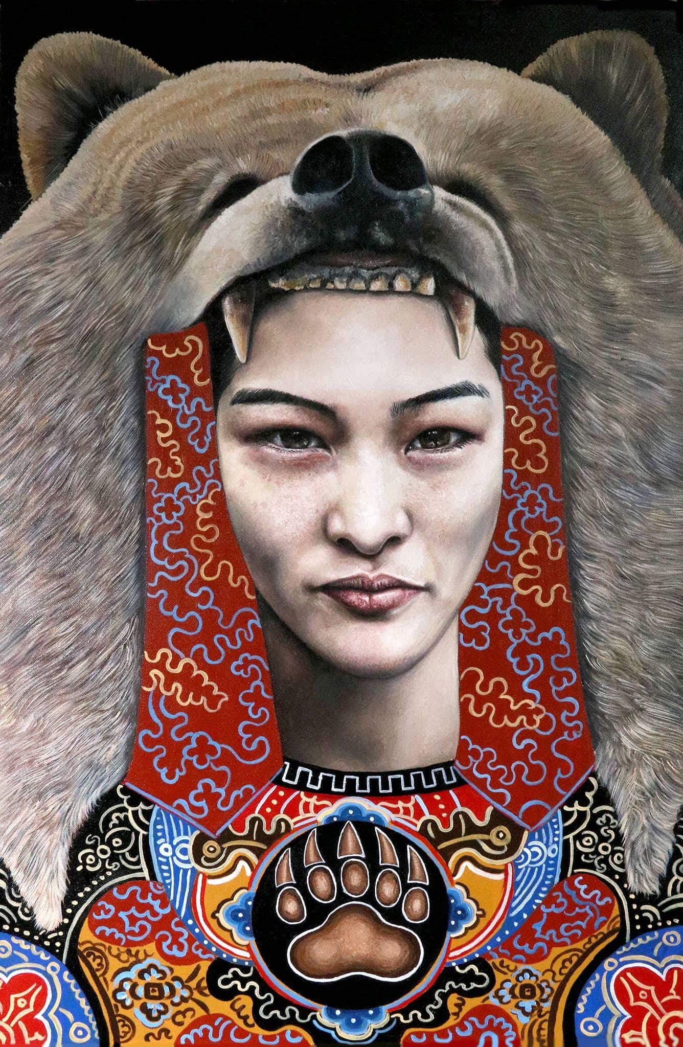 'TOTEM II' - Contemporary Bhutanese Painting