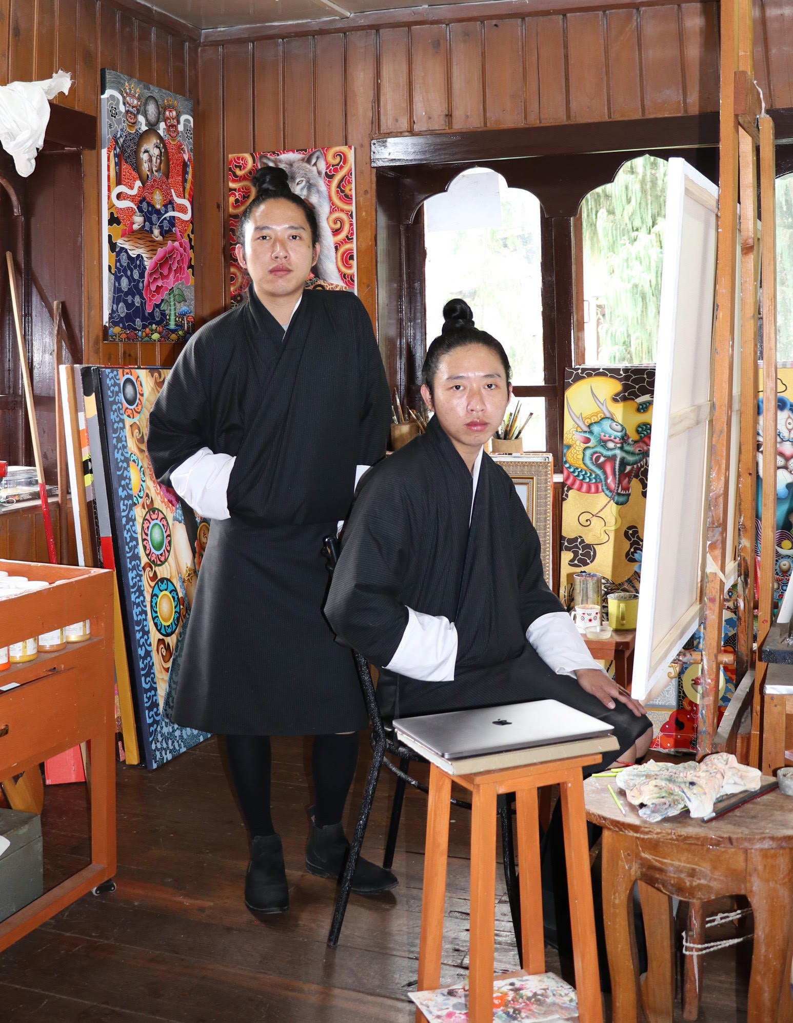 'TOTEM IV' - Contemporary Bhutanese Painting