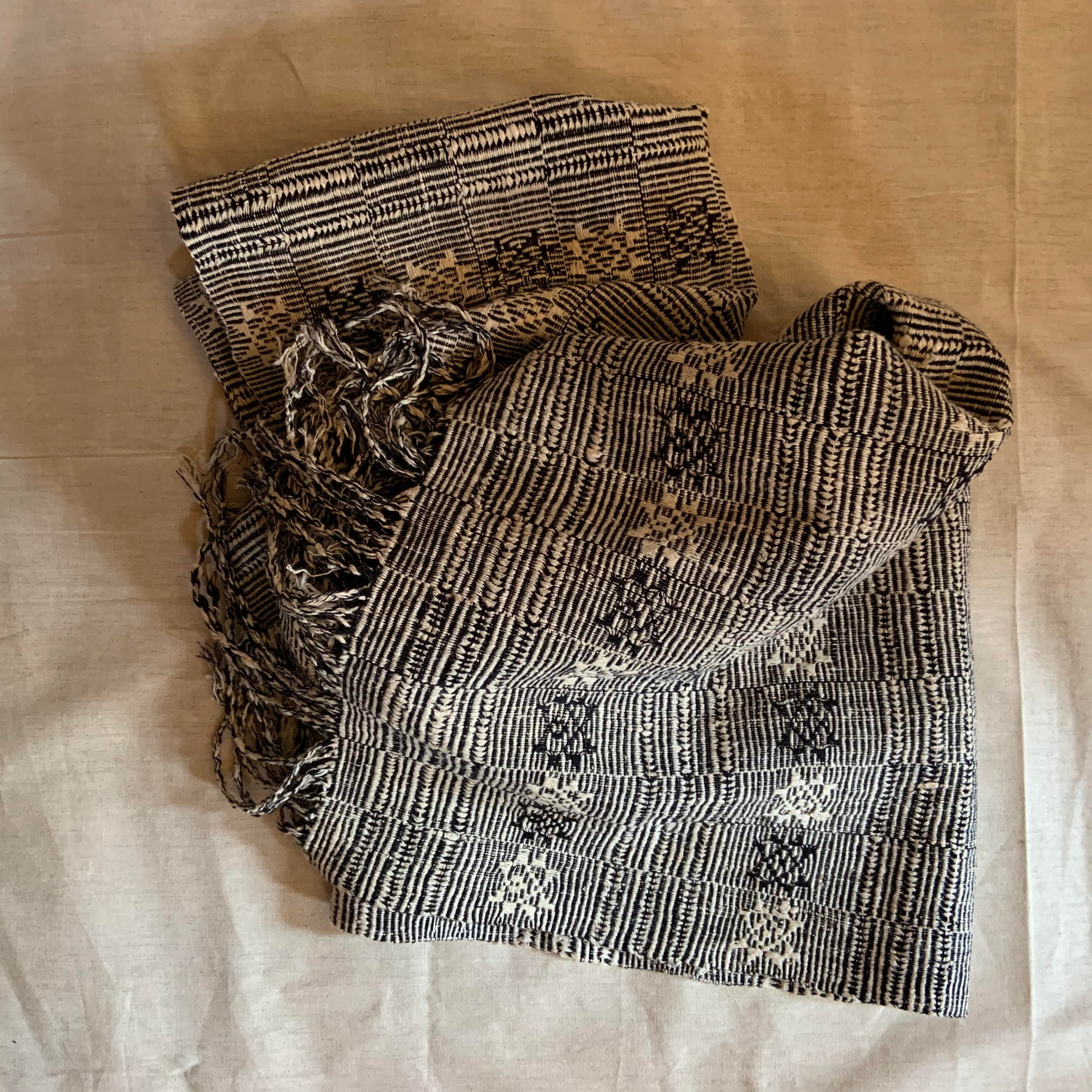 Netted 'LHAMO' Handwoven Raw Silk Scarf - InspiredByBhutan